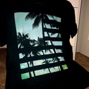 American Flag Palm Tree Tee